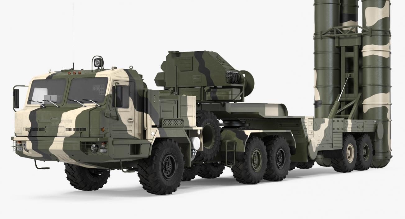 Russian S-400 Triumf Air Defense System Vehicle 3D