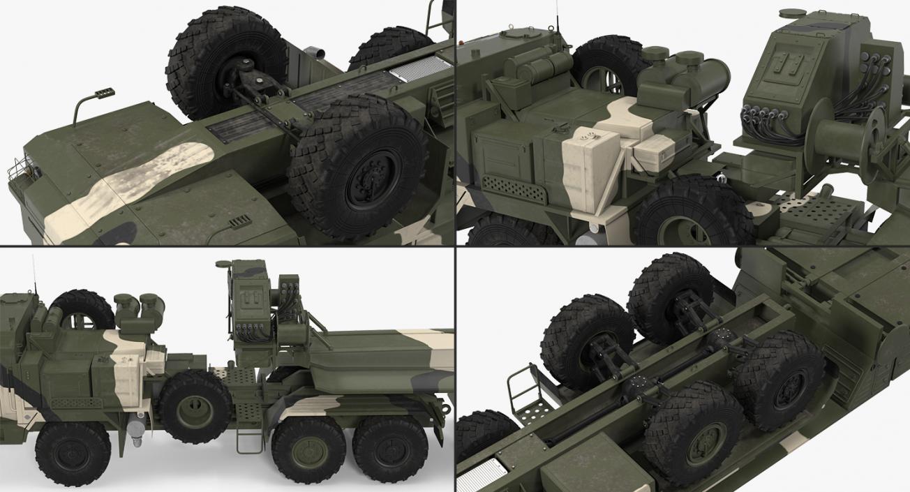 Russian S-400 Triumf Air Defense System Vehicle 3D