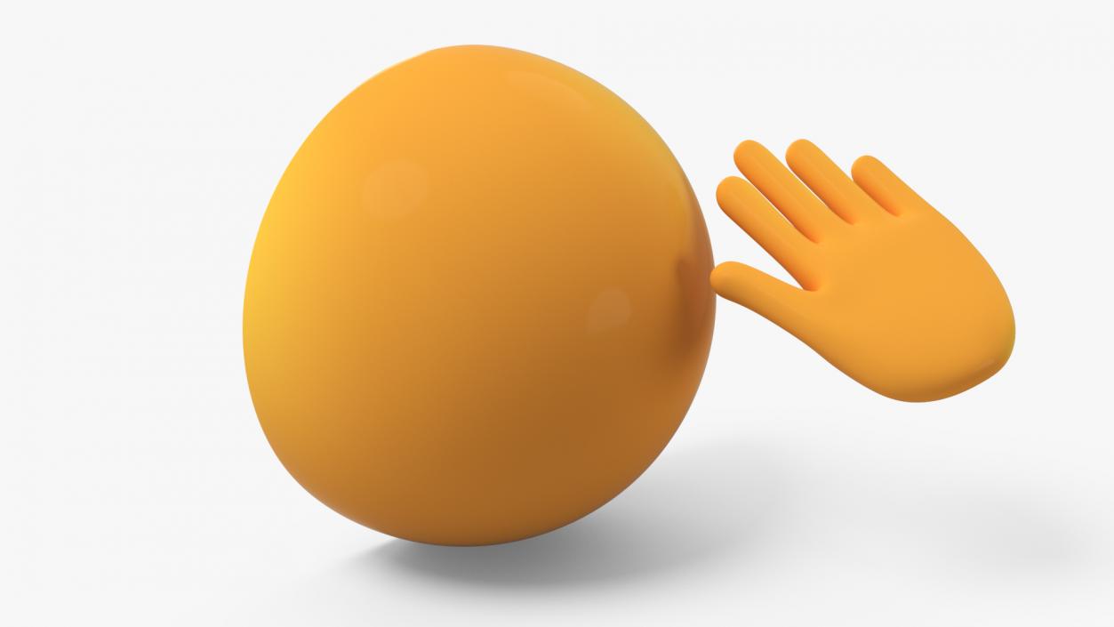 Emoji Saluting Face 3D model