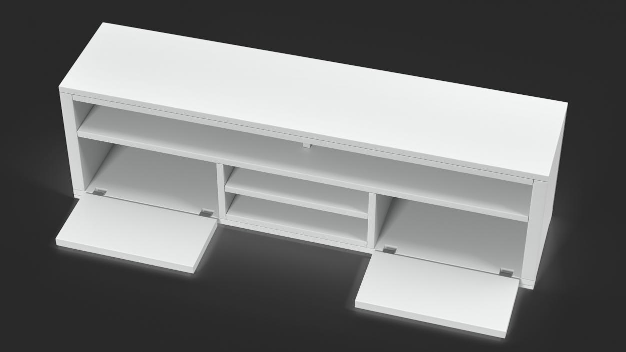 TV Stand White 3D model