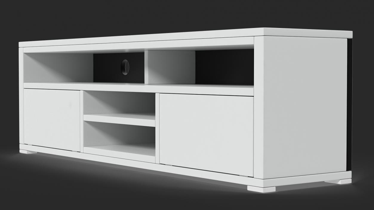 TV Stand White 3D model