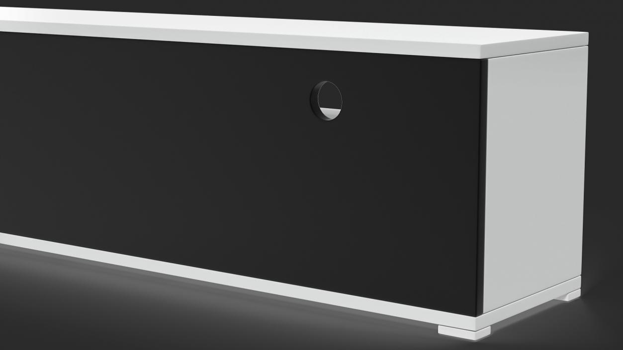 TV Stand White 3D model