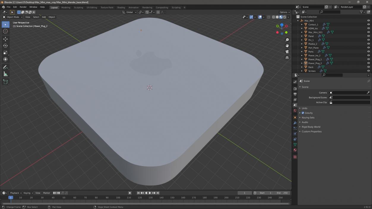 3D model Mac Mini