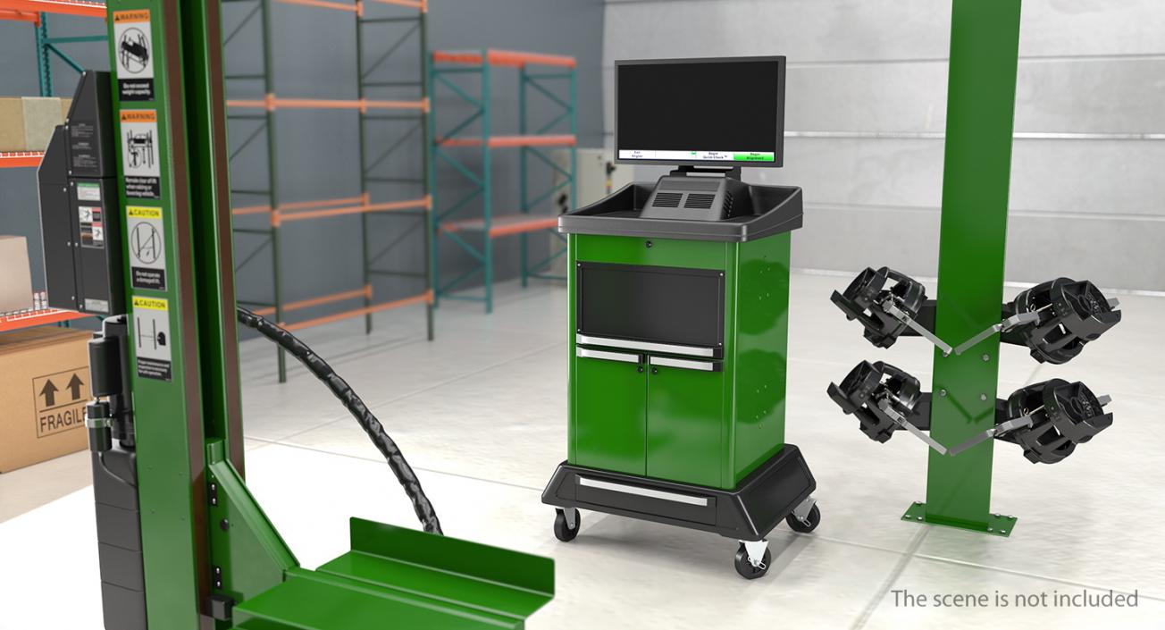 3D Wheel Alignment Console model