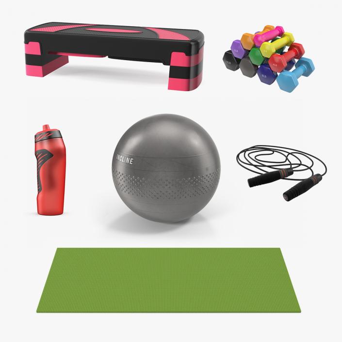 3D model Fitness Equipment Collection 2