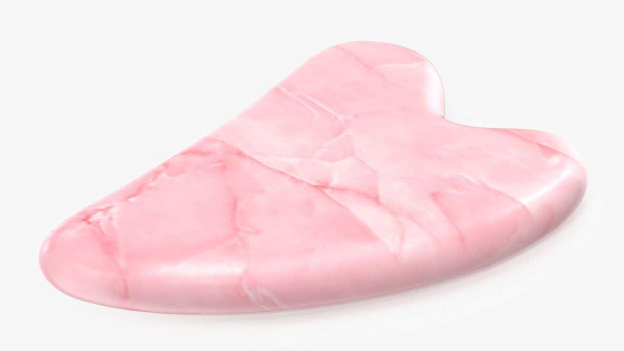 Rose Quartz Gua Sha 3D model