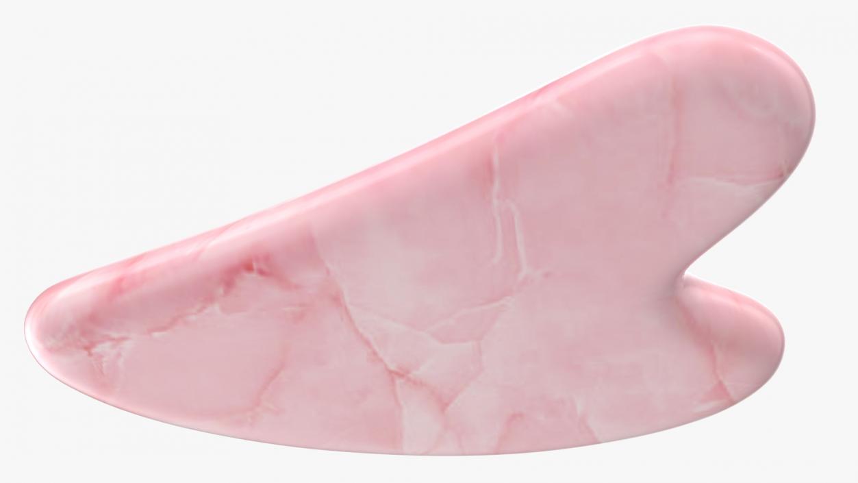 Rose Quartz Gua Sha 3D model