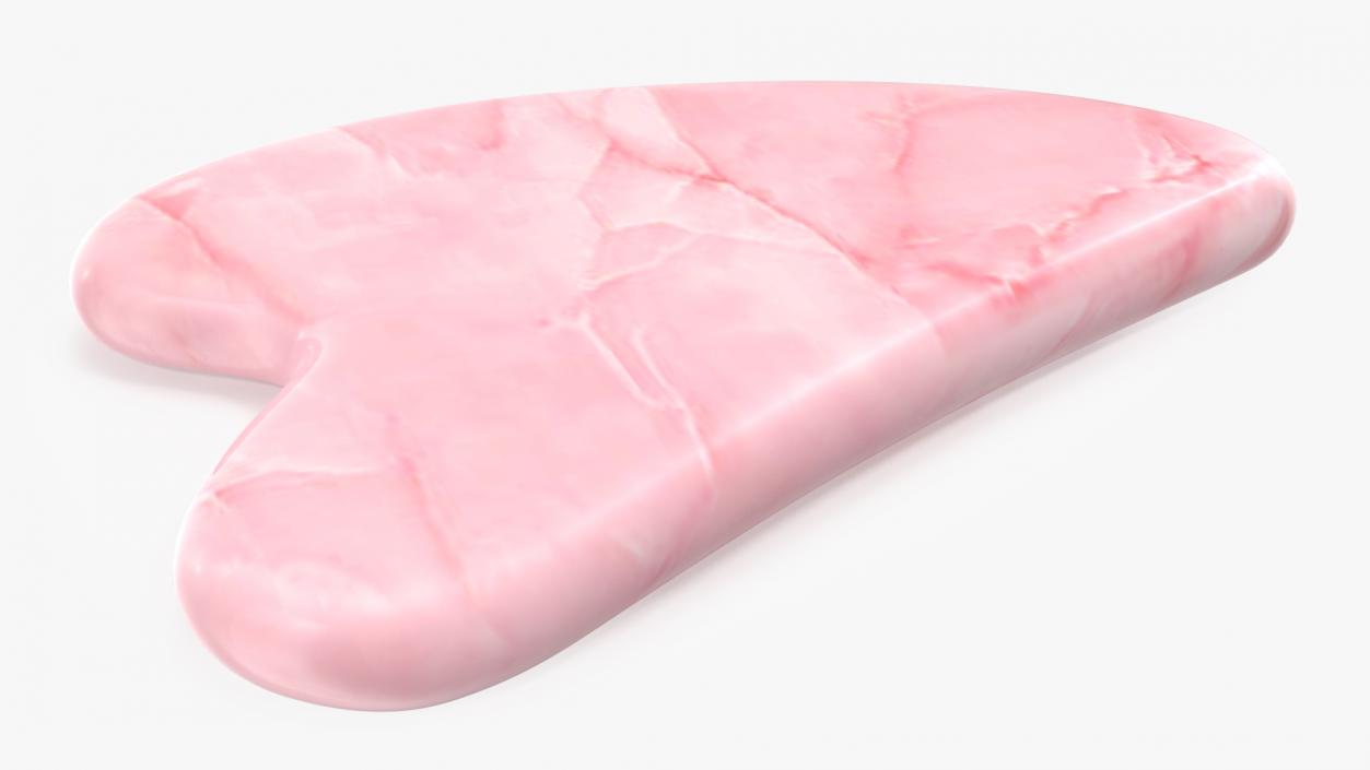 Rose Quartz Gua Sha 3D model