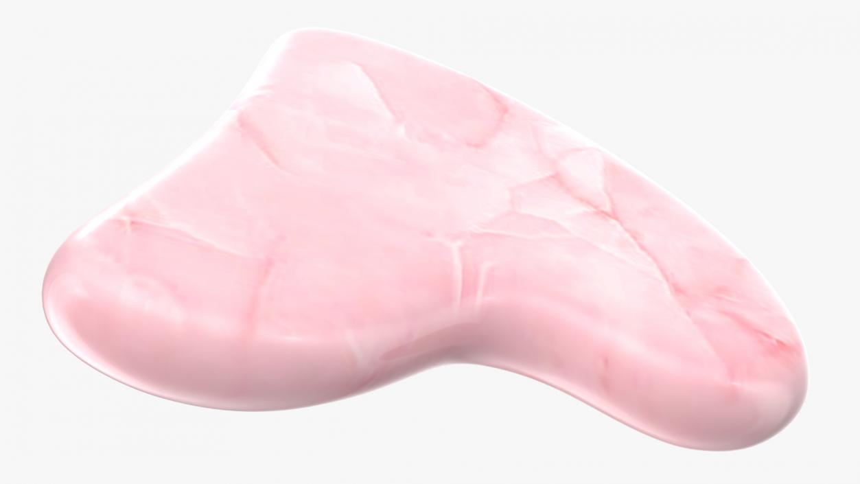 Rose Quartz Gua Sha 3D model