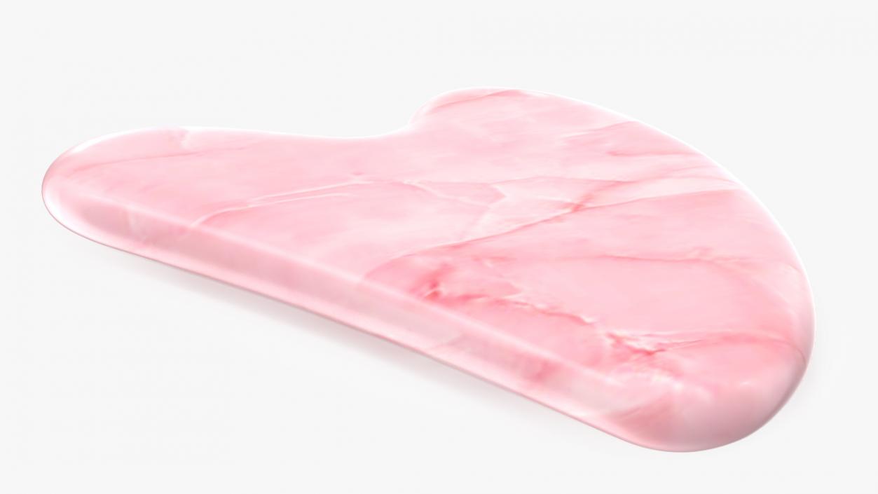 Rose Quartz Gua Sha 3D model