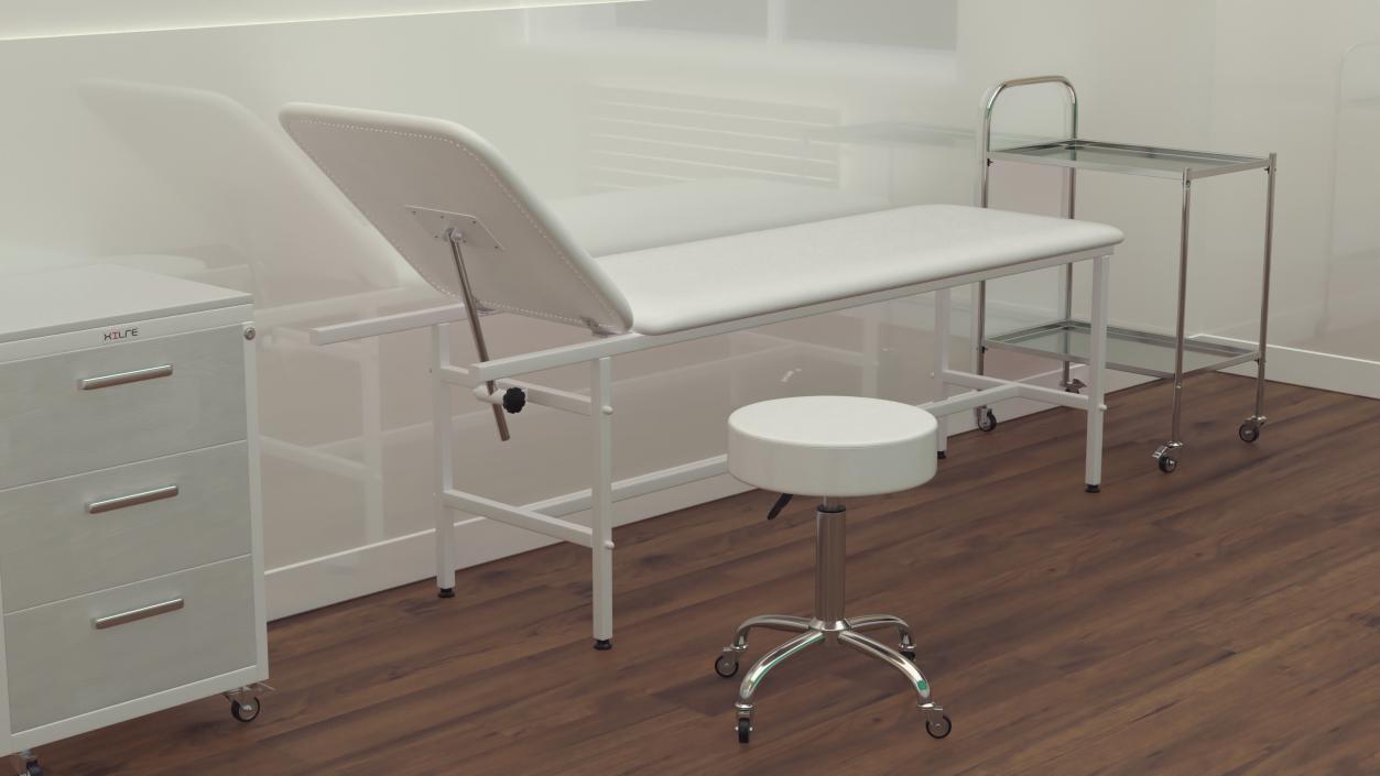 First Aid Examination Couch 3D