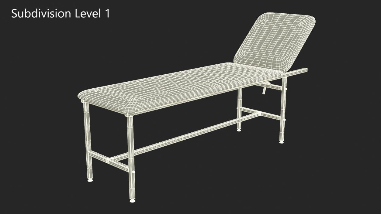 First Aid Examination Couch 3D