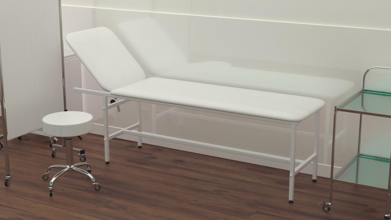 First Aid Examination Couch 3D