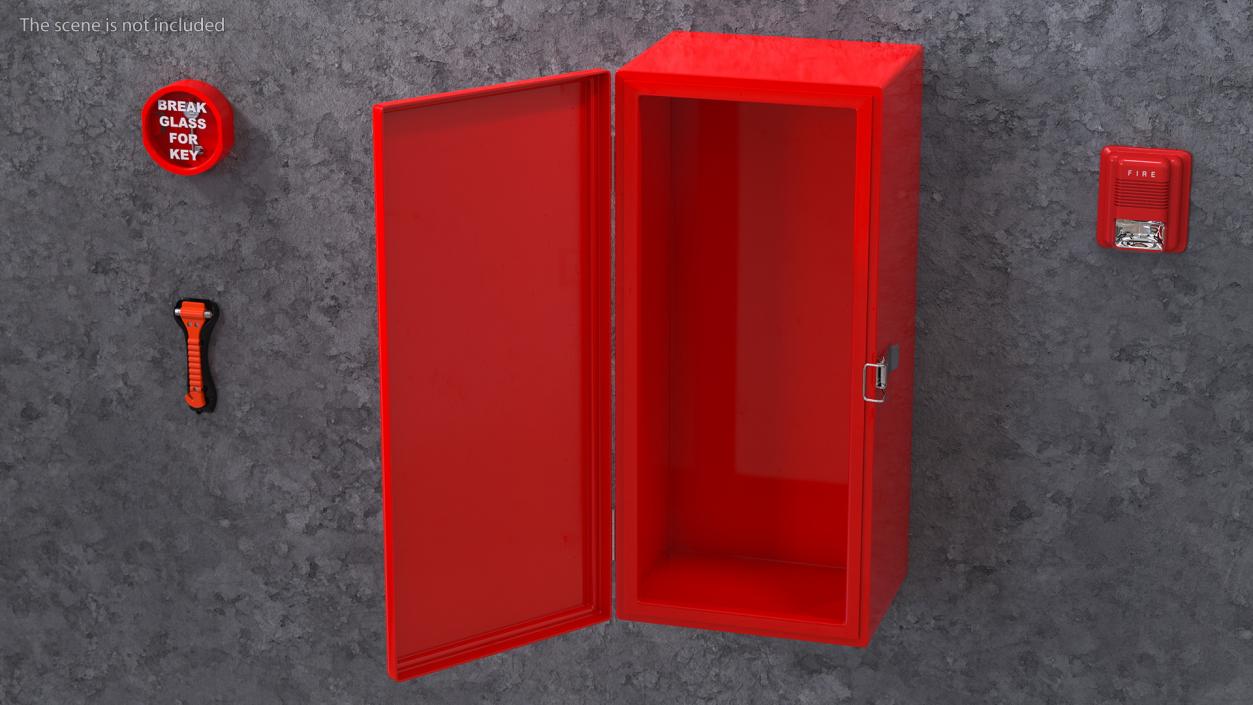 3D Fire Extinguisher Fibreglass Cabinet