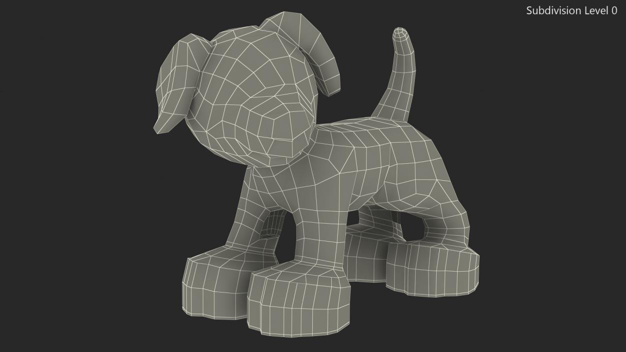 3D Lego Duplo Dog with Brown Spots