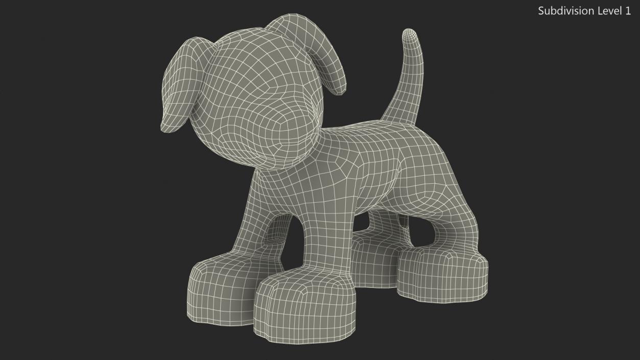 3D Lego Duplo Dog with Brown Spots