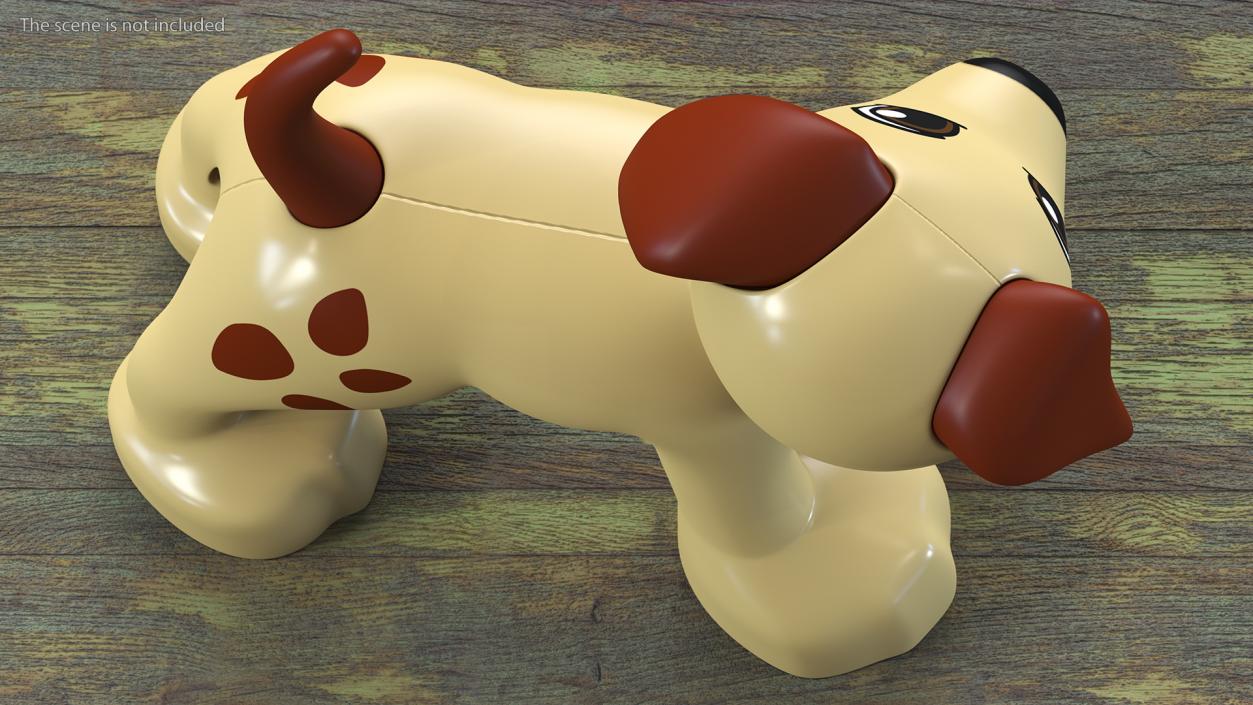 3D Lego Duplo Dog with Brown Spots