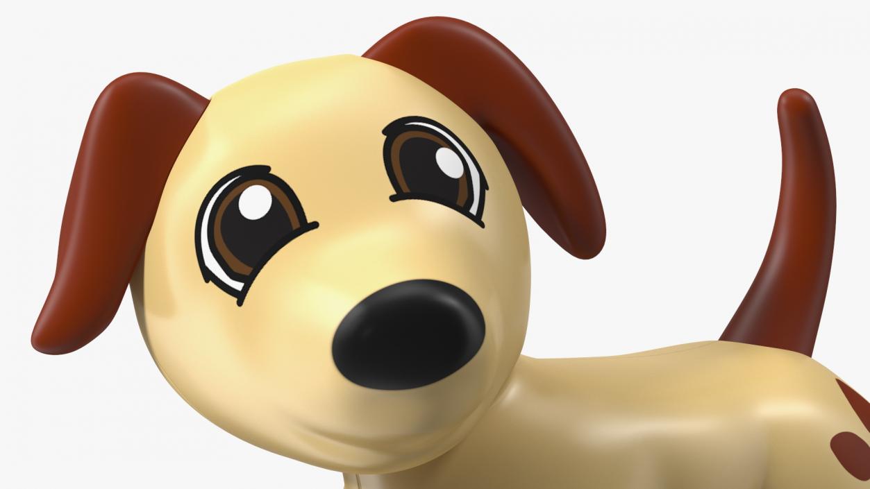 3D Lego Duplo Dog with Brown Spots