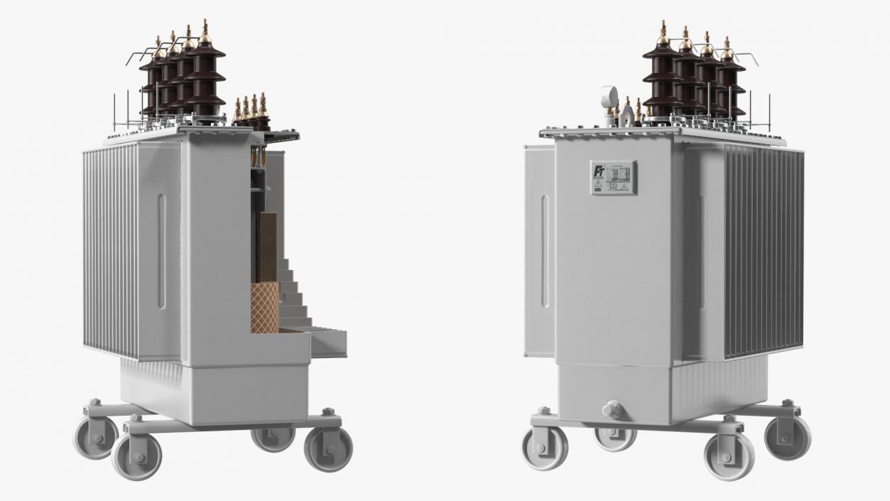 3D Electrical Transformer Basic Construction