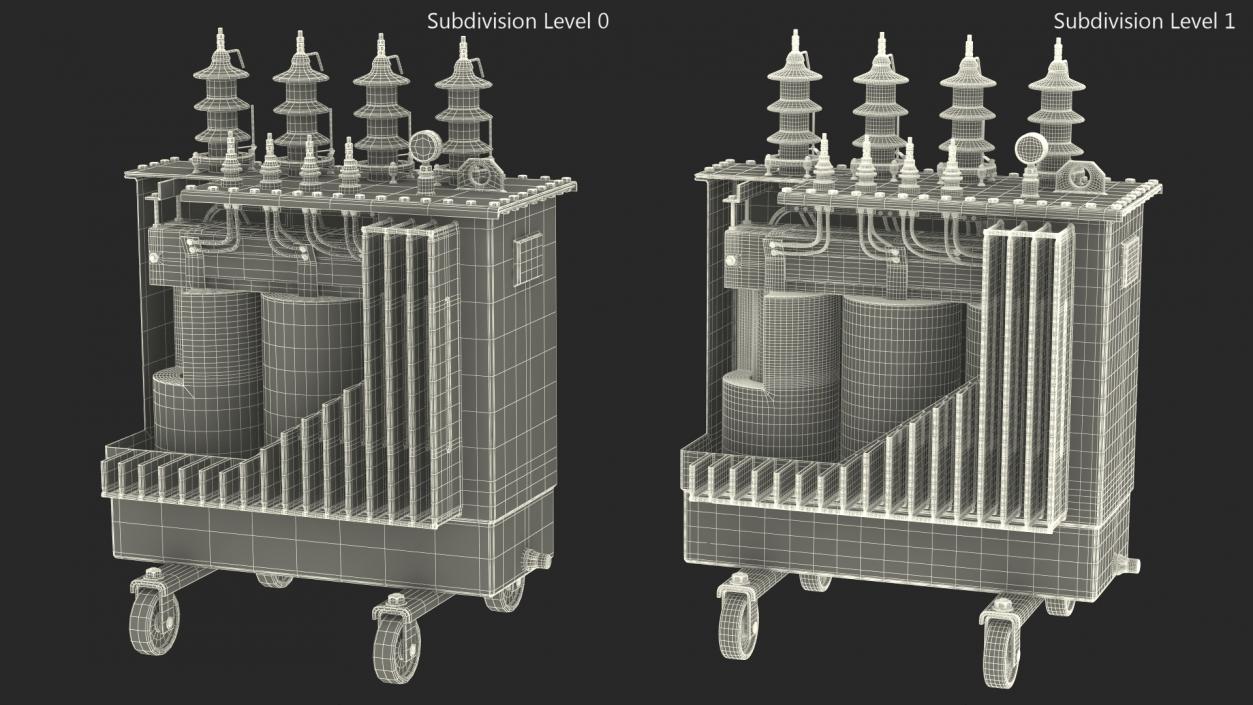 3D Electrical Transformer Basic Construction