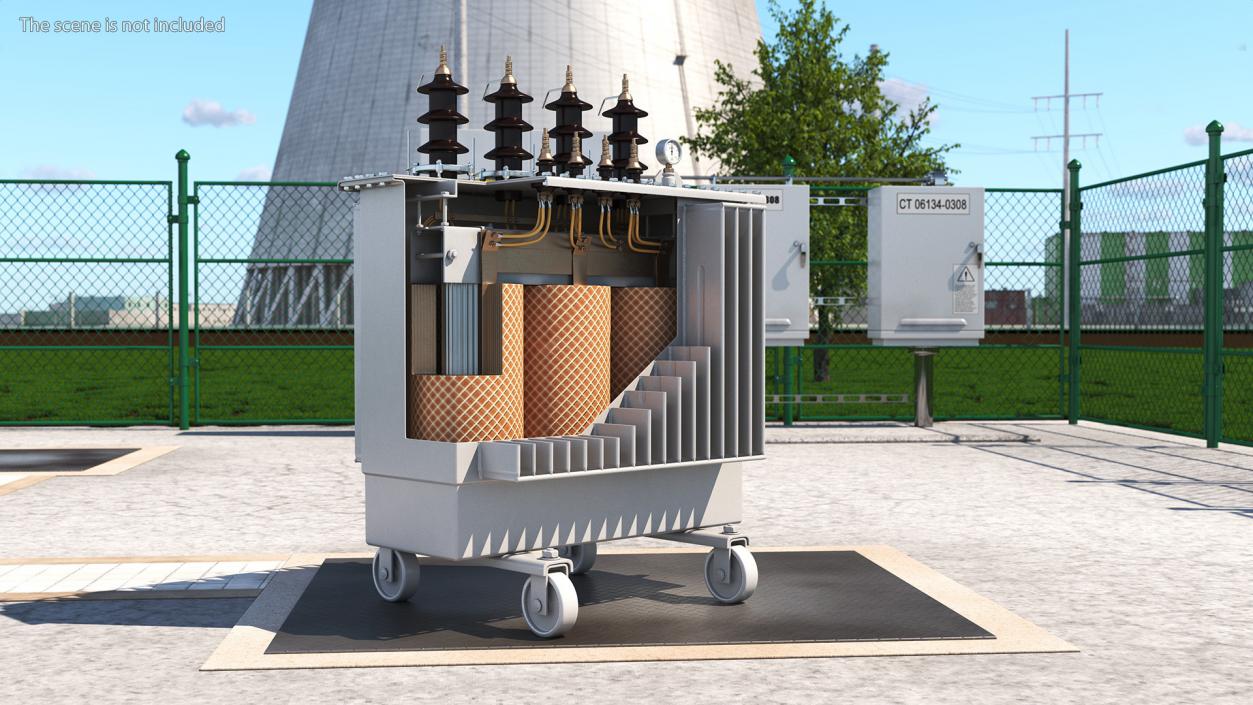 3D Electrical Transformer Basic Construction