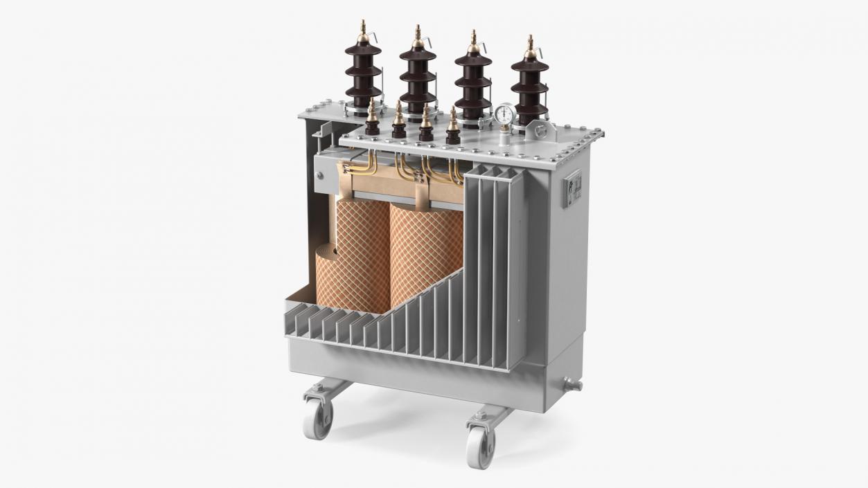 3D Electrical Transformer Basic Construction