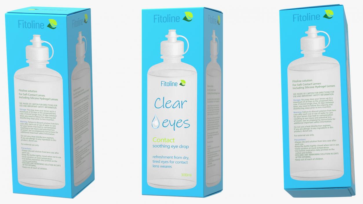 Contact Lens Fluid Packaging Clear Eyes 3D model