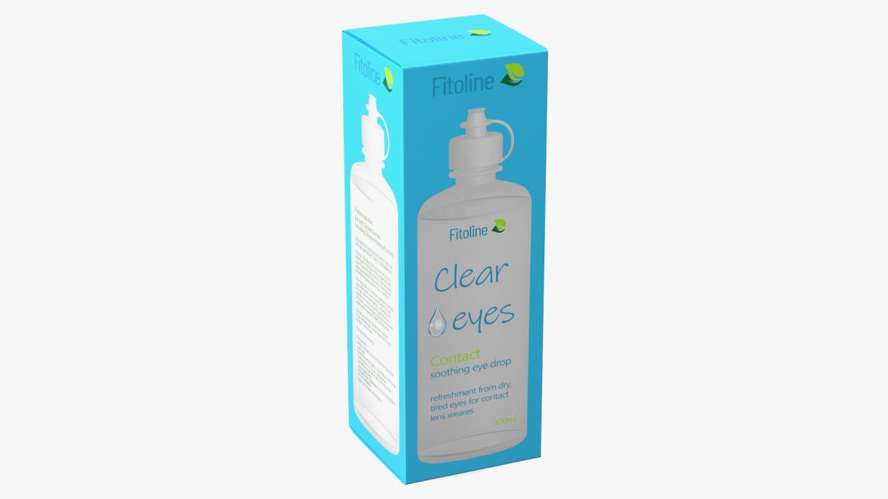 Contact Lens Fluid Packaging Clear Eyes 3D model