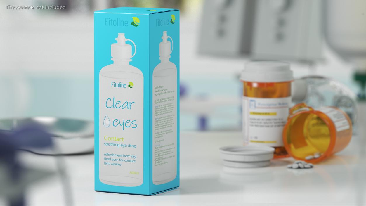 Contact Lens Fluid Packaging Clear Eyes 3D model