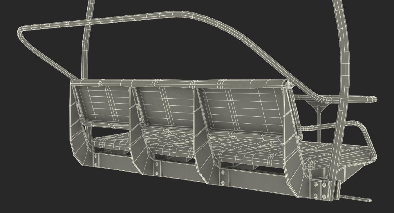 3D model Aerial Ski Lift