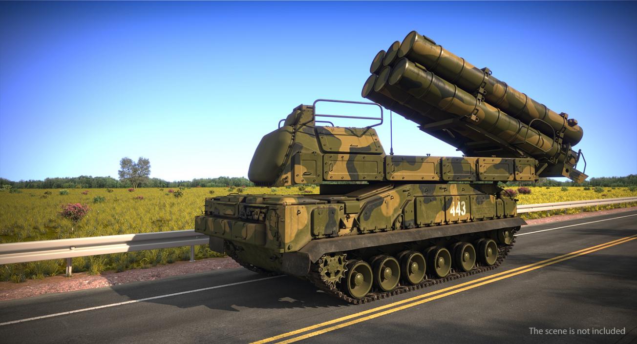 SAM System Buk M3 Camo 3D