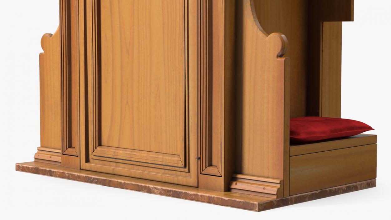 3D model Renaissance Style Confessional