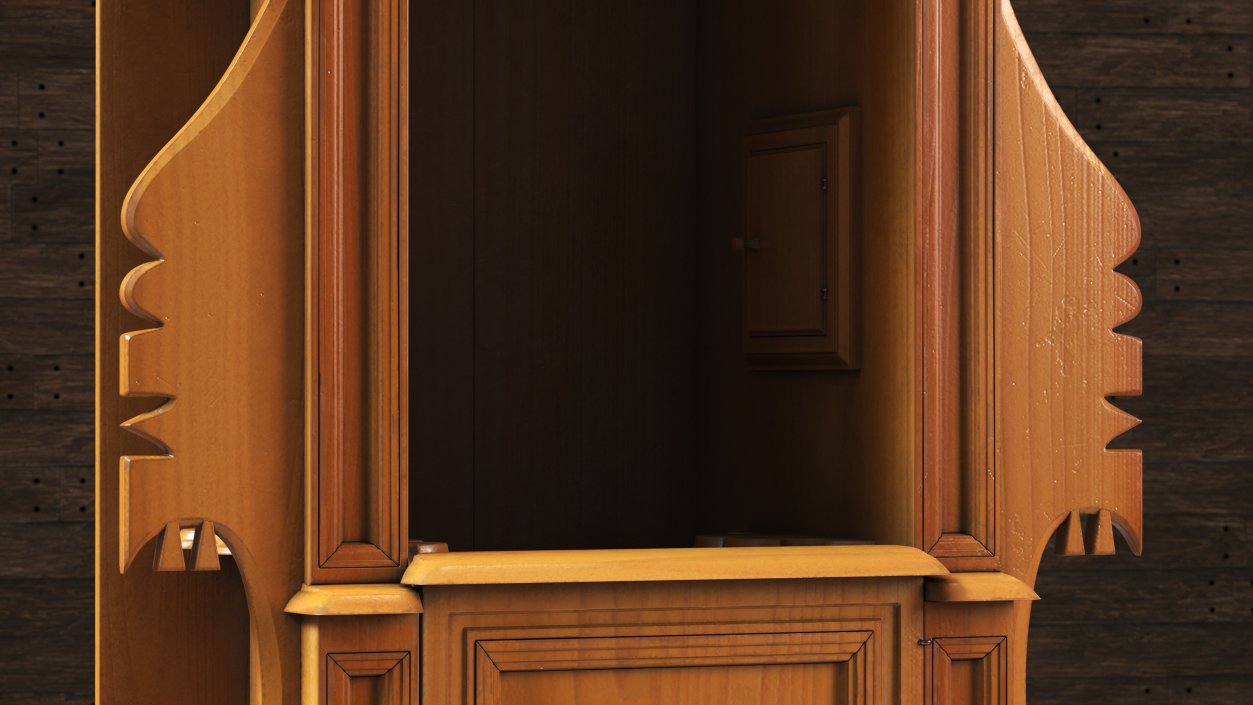 3D model Renaissance Style Confessional