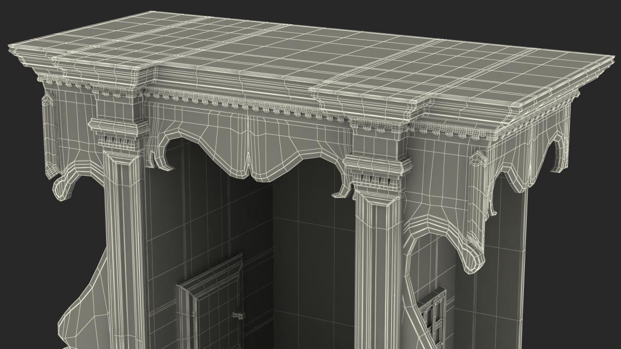 3D model Renaissance Style Confessional