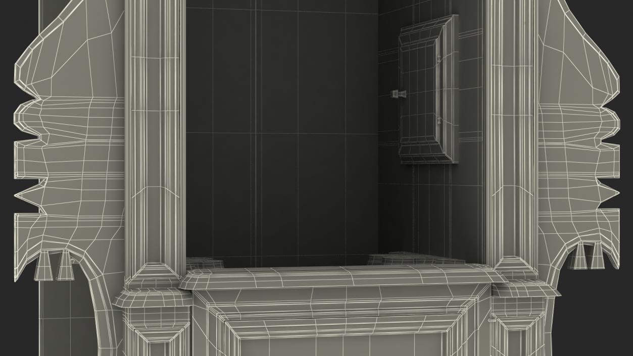 3D model Renaissance Style Confessional