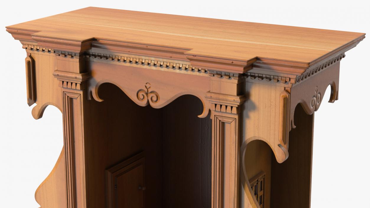 3D model Renaissance Style Confessional