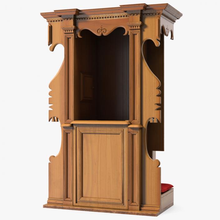 3D model Renaissance Style Confessional