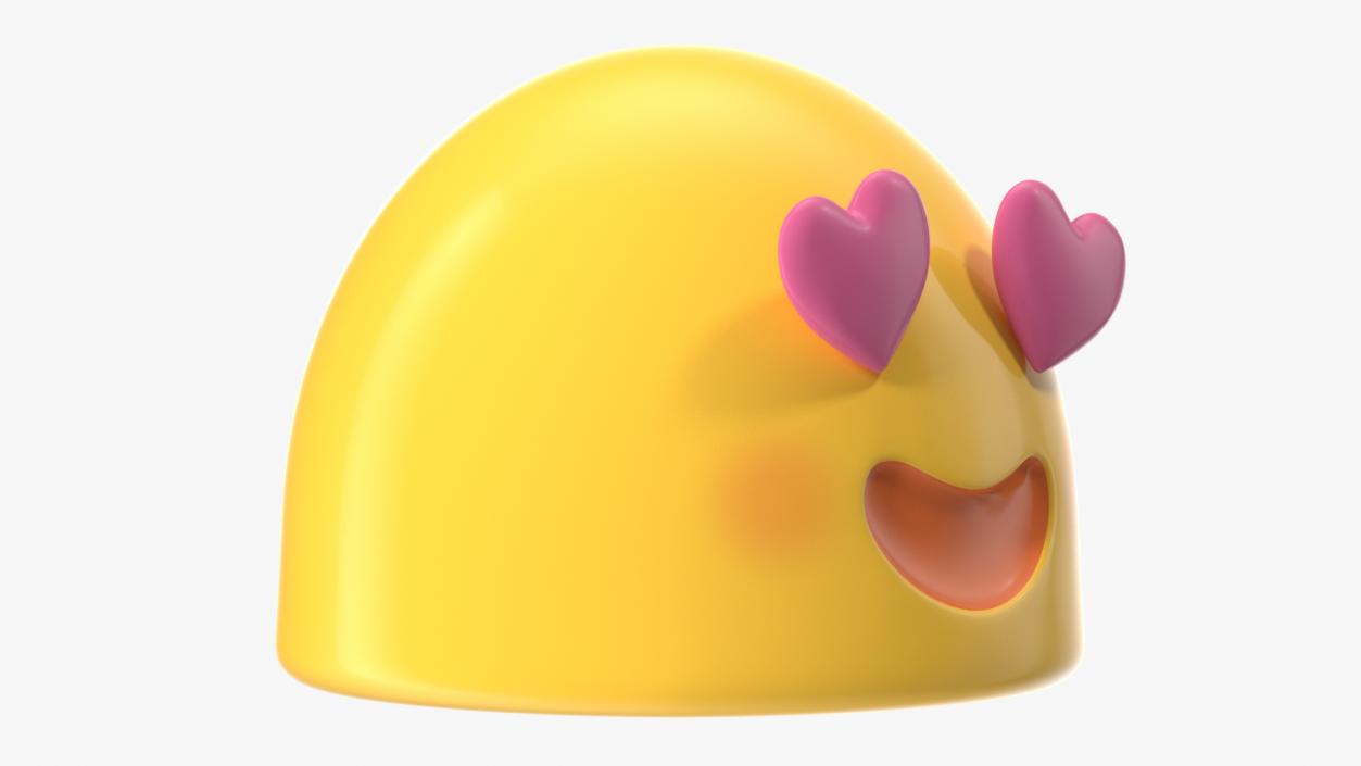 Heart Eyes Android Emoji 3D model