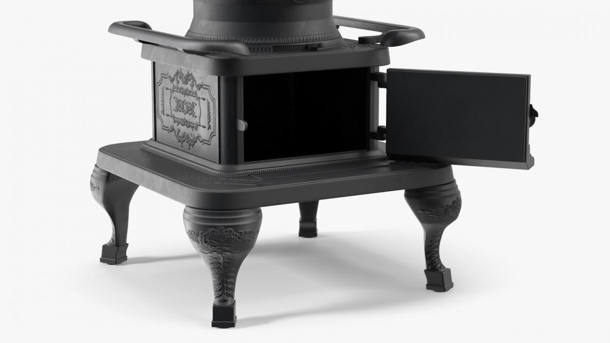 3D Potbelly Stove New Open model