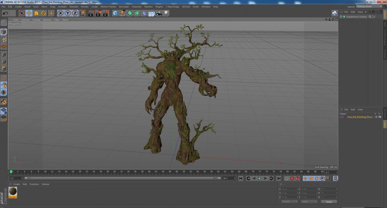 Tree Ent Pointing Pose 3D