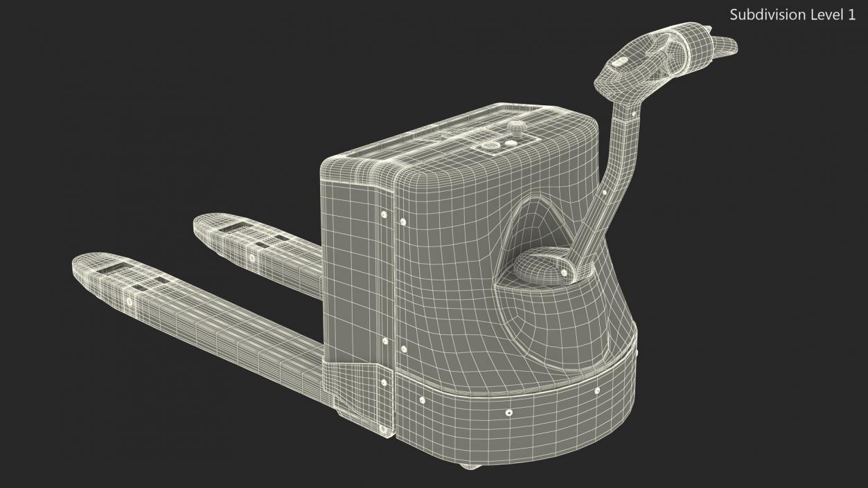 Fully Powered Pallet Truck Rigged for Maya 3D