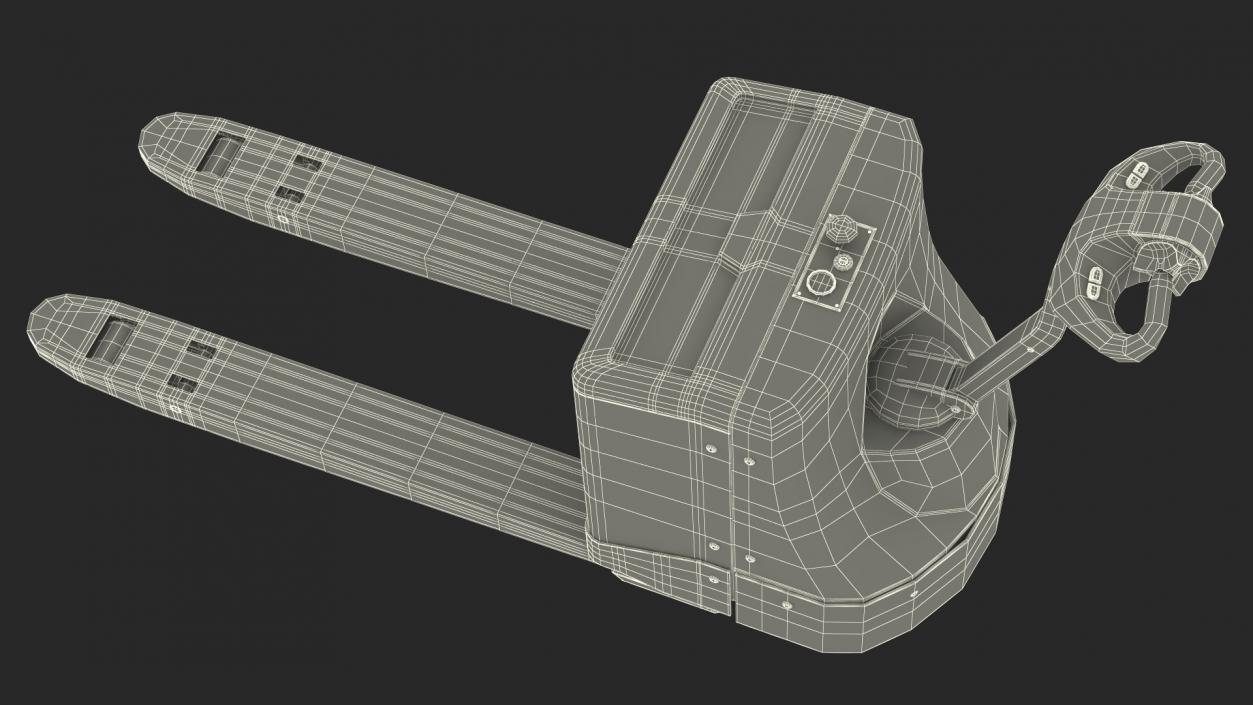 Fully Powered Pallet Truck Rigged for Maya 3D