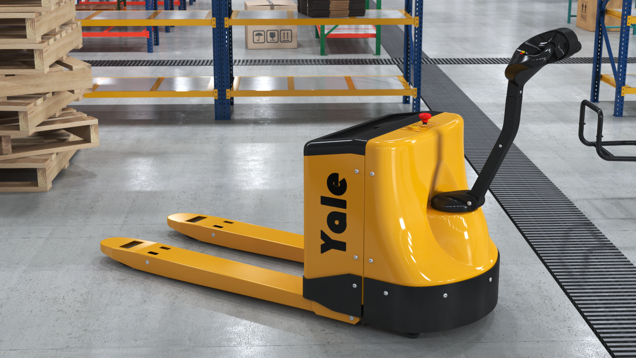 Fully Powered Pallet Truck Rigged for Maya 3D