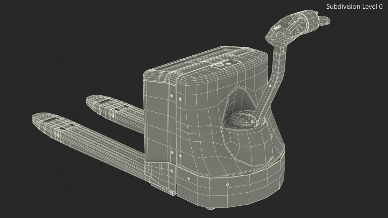 Fully Powered Pallet Truck Rigged for Maya 3D