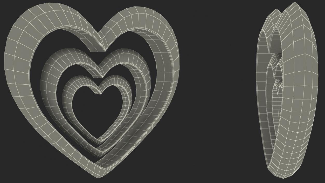 Growing Heart Emoji 3D model