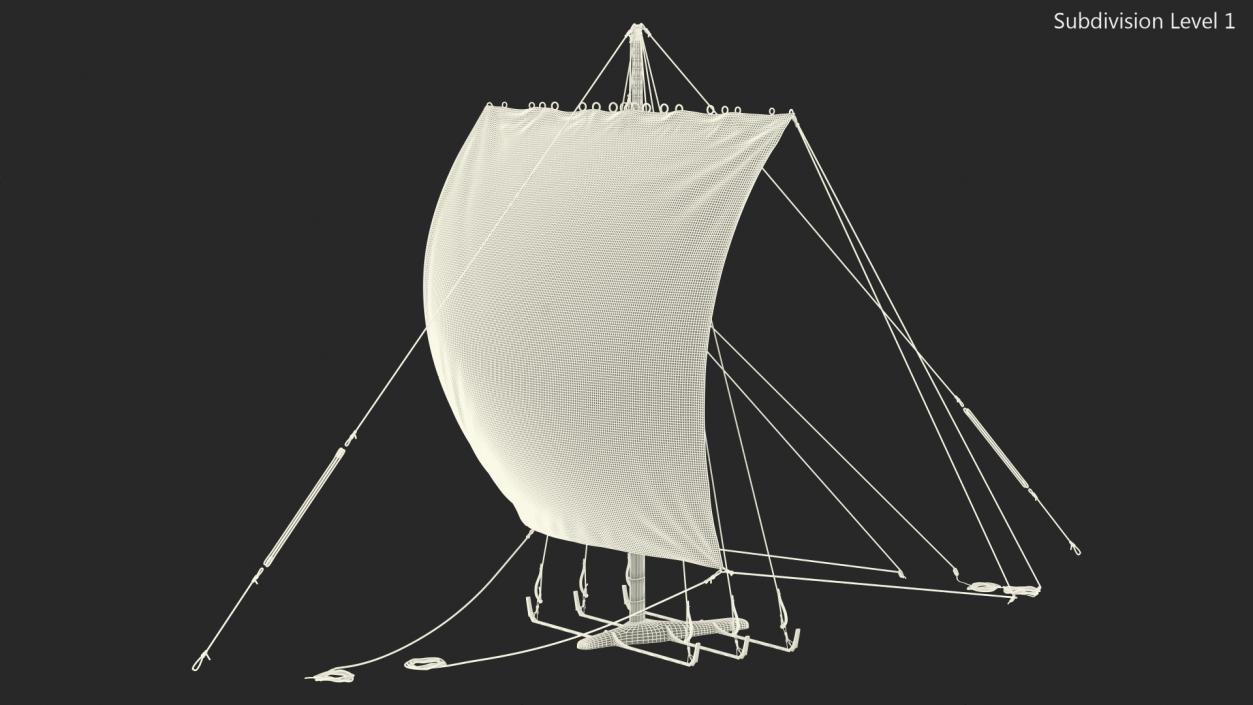 3D Longship Sail model