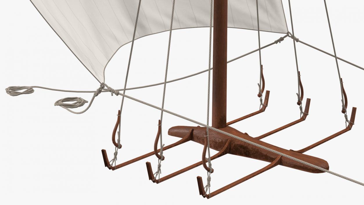 3D Longship Sail model