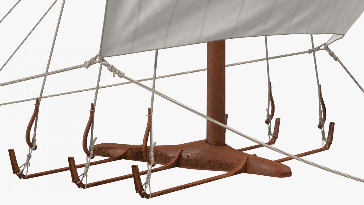 3D Longship Sail model