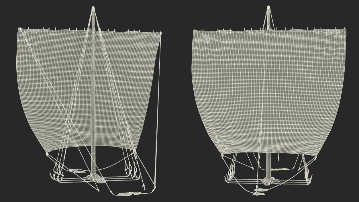 3D Longship Sail model