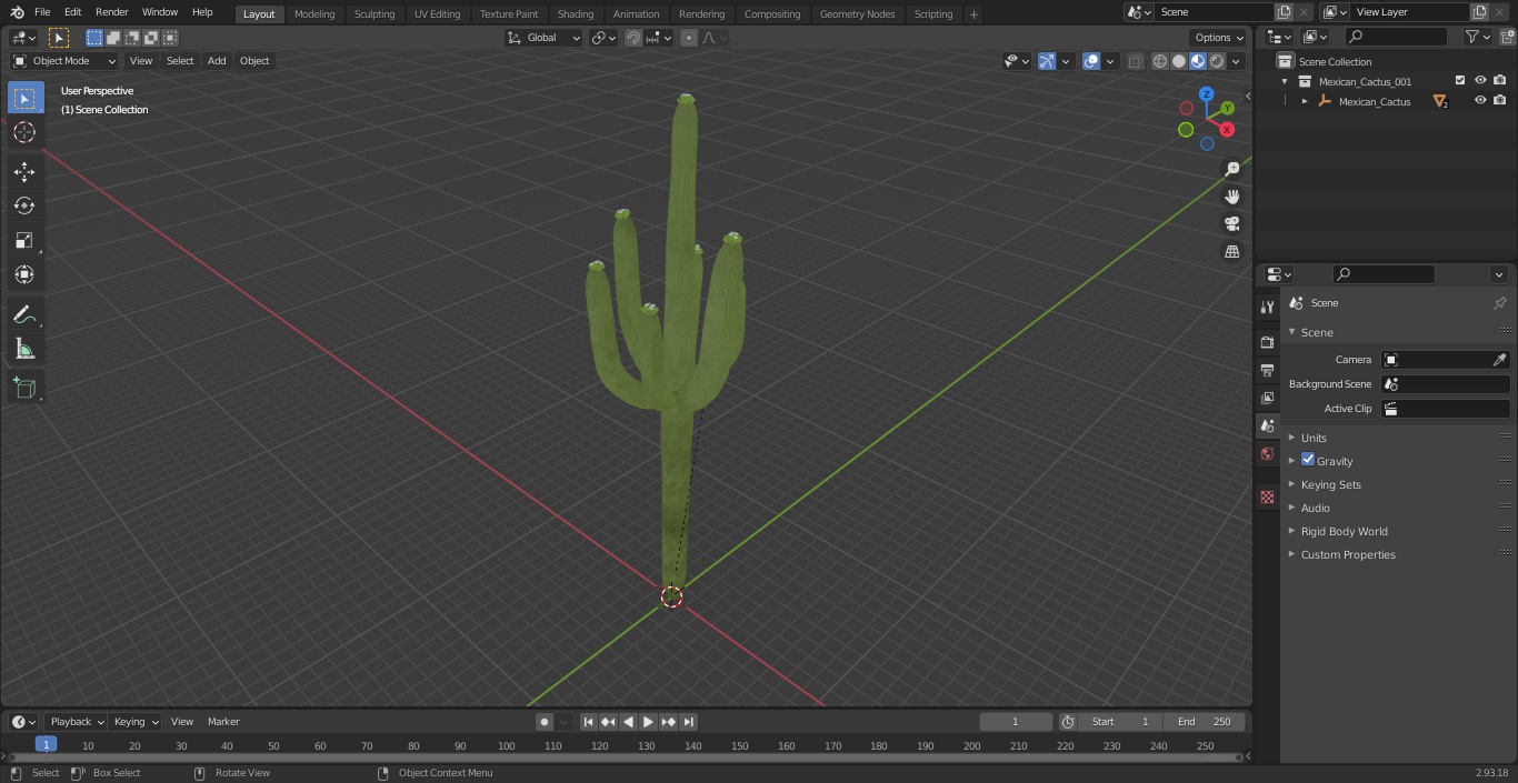 Mexican Cactus 3D model